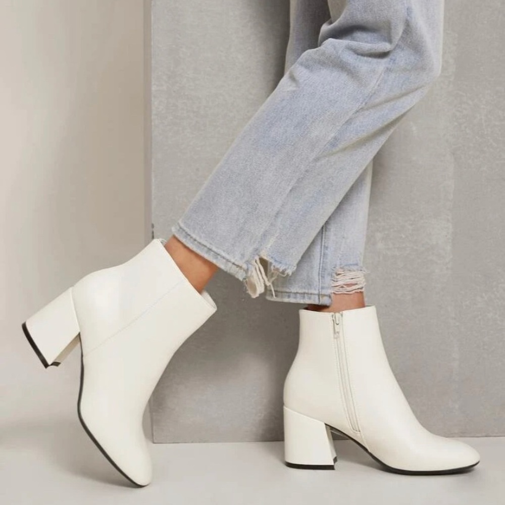 White booties
